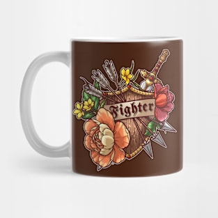 FIghter Class - D&D Class Art for players of DnD tabletop or video games Mug